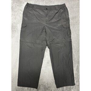 Columbia Crested Butte Convertible Pants Ripstop Gray Blade Hiking XXL 32L